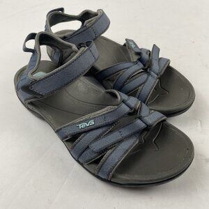 Teva Tirra Sandals Women Size 7.5 Blue Strappy Sport Hiking Walking Shoe #4266